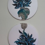Claudia Marini | blossom (blue), dittico