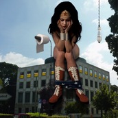 Mistificazione Urbana | Hey girl, it can't rain all the time!  - Karolinenplatz, Mu