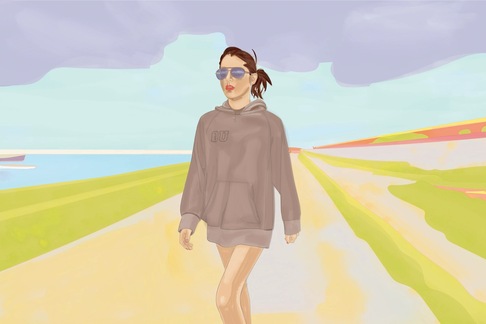 nerosunero | A girl on the west pier