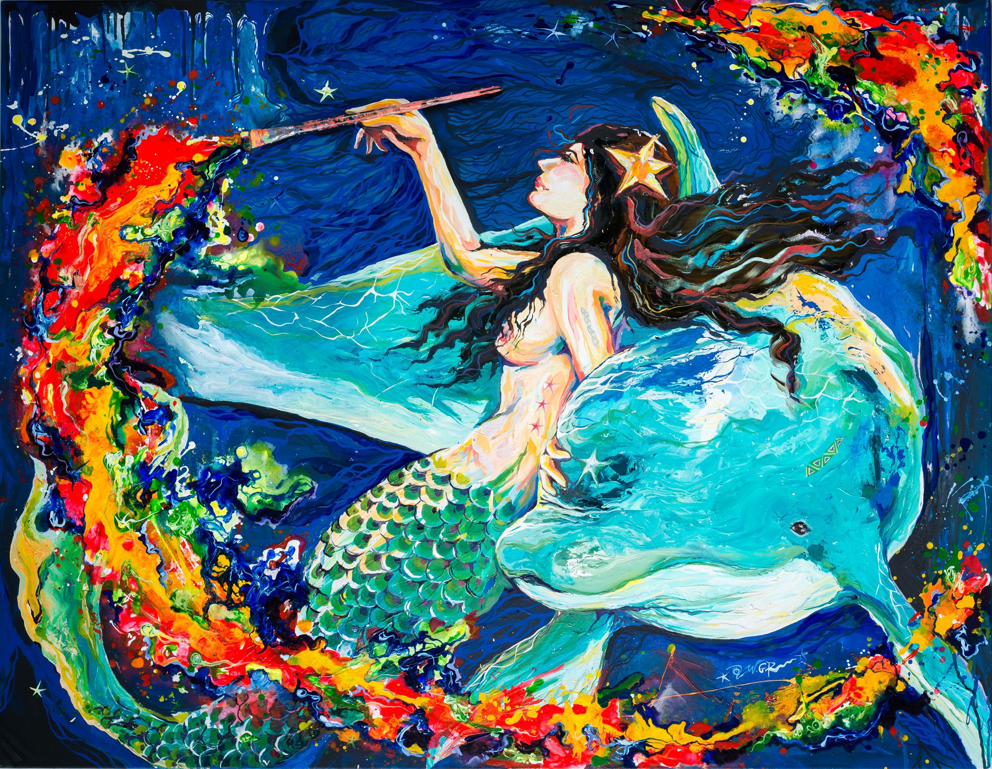 wang kuo-jen | Call of the Wild-Dolphin.Mermaid