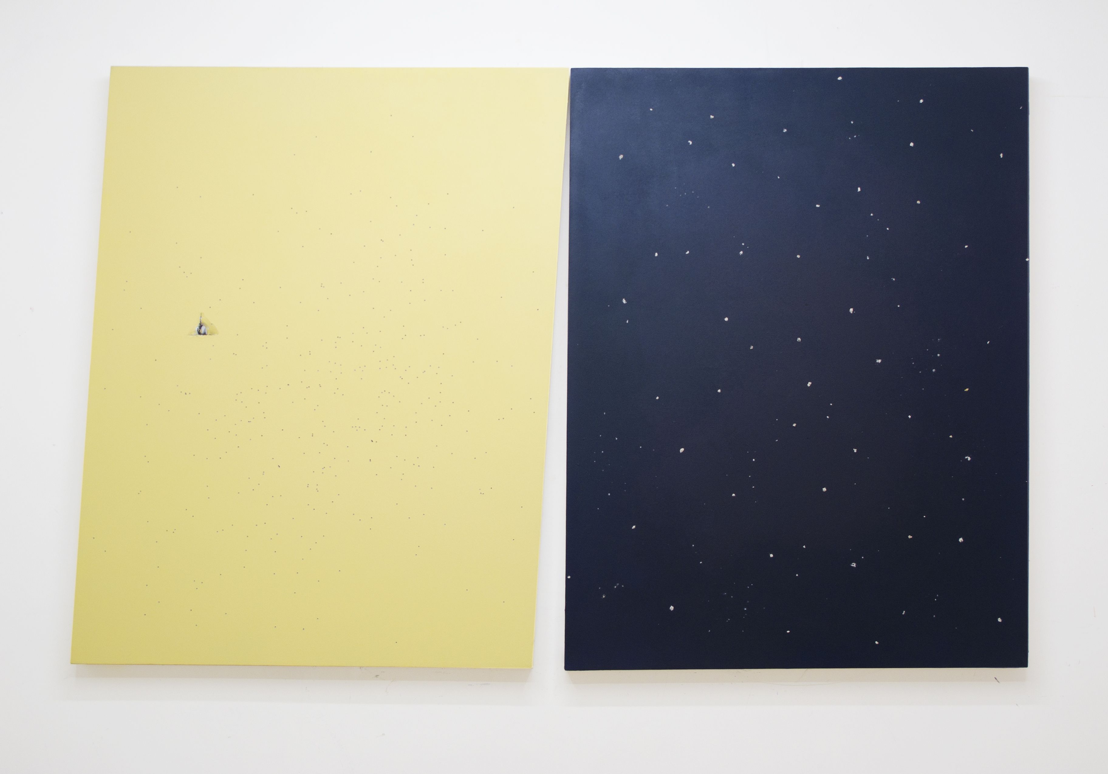 Davide Mancini Zanchi | Giallo di Napoli/Blu cielo notturno