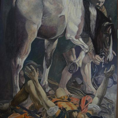 Fabio Aperti | la conversione di San Paolo (omaggio a Caravaggio)
