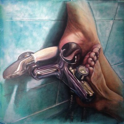 Monica Spicciani Art | I piedi sulla doccia