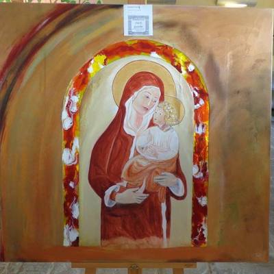  | Madonna che ti guarda - occhi e mosaico di specchio
