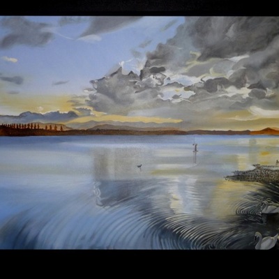  | Tramonto sul lago