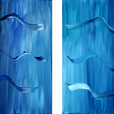  | Cutting Calmness Diptych 2017