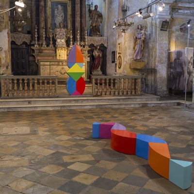  | Ab Ovo - configurazione Missile (Distruzione) Serpente (Rinascita/Trasformazione). Presso  OASI esposizione internazionale di Arte Contemporanea  - chiesa sconsacrata di Sant Agostino, Pinerolo.