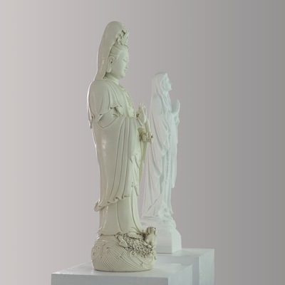  | HARD WAVES (Kuanyin and Virgin Mary staring at the sea), 2017