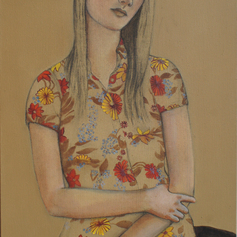  | A Girl With Flowers On Her Shirt