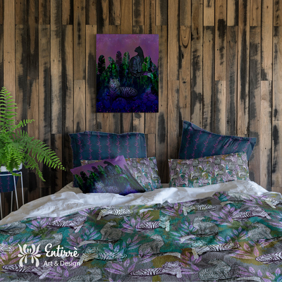  | Bedding imagenary with the &lsquo;Mystical Jungle&rsquo; pattern collection