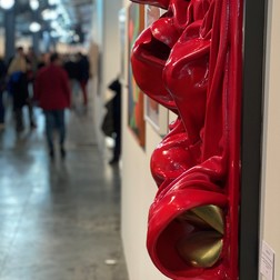  | dettaglio dell&rsquo;opera a concorso durante ARTEGENOVA 2020 (LEX ITALICA LILB17/2020)