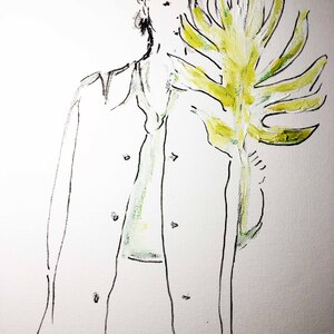  | behind a leaf