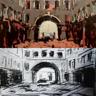  | MACERIE, dalla bozza al quadro