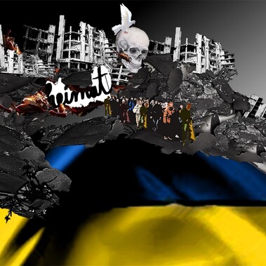 Ingrid Steckelberg | La colomba della pace è sopraffatta I – La morte è tutta presente - SHIT ON WAR