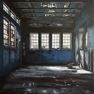 Carlo Martini | ABANDONED FACTORY WITH BLUE WALL